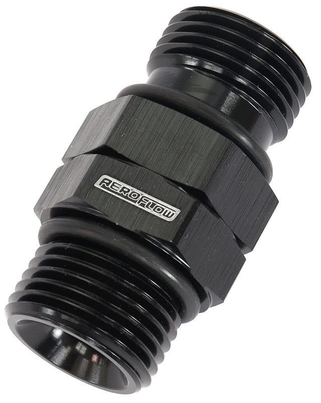 -12 ORB Swivel Male To Male Black AF929-12BLK - Aeroflow