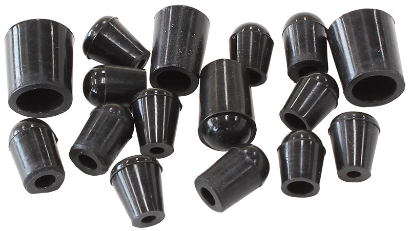 Vac Blank Off Plugs (16) Black Silicone Blank Off Caps x 16 AF9291-016-01 - Aeroflow