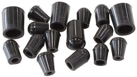 Vac Blank Off Plugs (16) Black Silicone Blank Off Caps x 16 AF9291-016-01 - Aeroflow