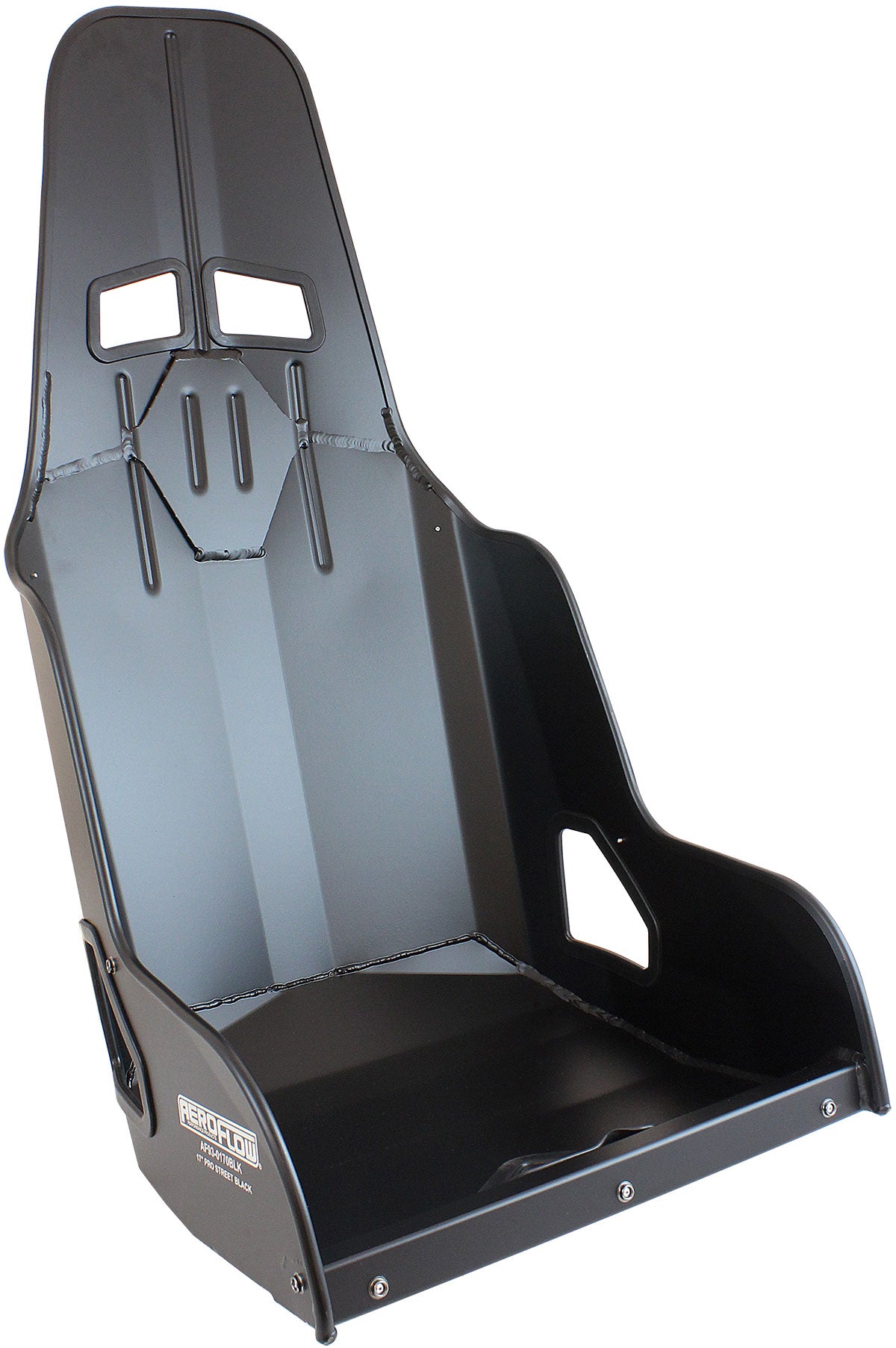Pro Street Aluminium Race Seat 17" Hip Width Black Finish AF93-0170BLK - Aeroflow