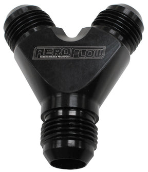 Y Block -3AN Black 3X -3AN Male AF930-03-03BLK - Aeroflow