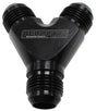 Y Block -3AN Black 3X -3AN Male AF930-03-03BLK - Aeroflow