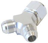 Y Piece -8 Swivel Nut 2X -6AN Silver AF931-08-06S - Aeroflow