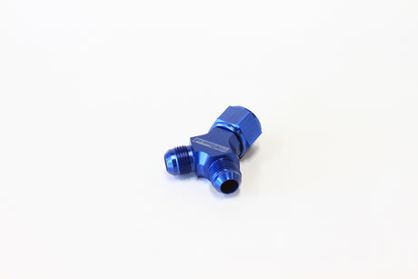 Y Piece -10 Swivel Nut 2X -8AN Blue AF931-10-08 - Aeroflow