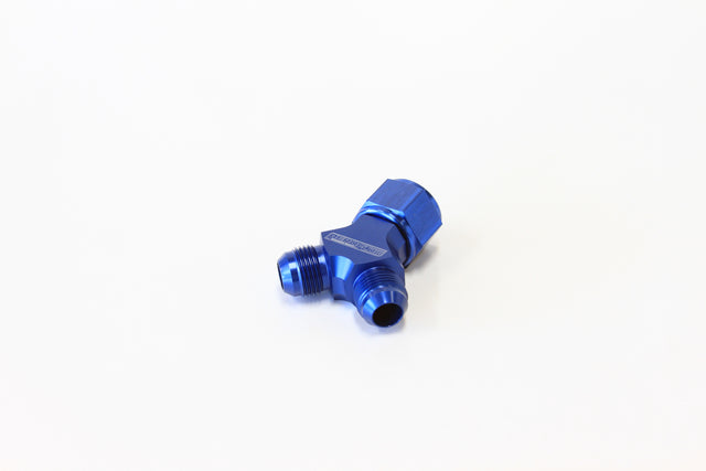Y Piece -10 Swivel Nut 2X -8AN Blue AF931-10-08 - Aeroflow