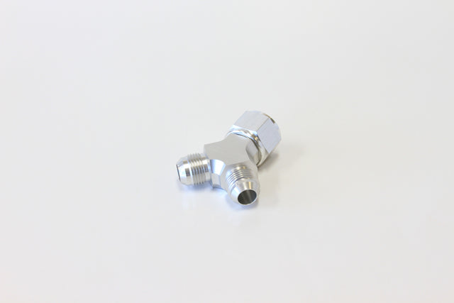 Y Piece -10 Swivel Nut 2X -8AN Silver AF931-10-08S - Aeroflow