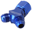 Y Piece -12 Swivel Nut 2X -10AN Blue AF931-12-10 - Aeroflow