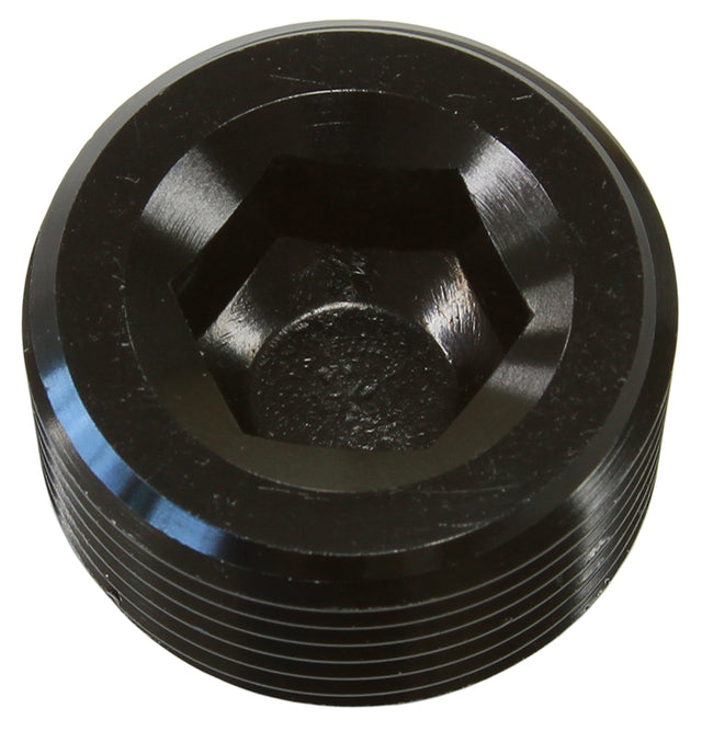 NPT Plug 1/2" Black 1/2" NPT AF932-08BLK - Aeroflow