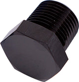 NPT Hex Head Plug 1/4" NPT Black 1/4" NPT AF933-04BLK - Aeroflow