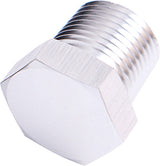 NPT Hex Head Plug 1/2" NPT Silver 1/2" NPT AF933-08S - Aeroflow