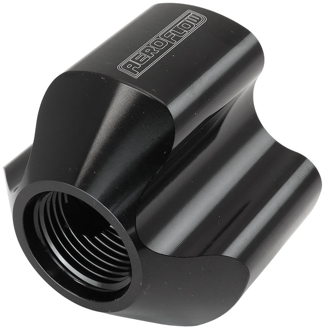 Inline 4 Port Distribution Block -10 ORB To 3 x -8 Black AF935-10-08BLK - Aeroflow