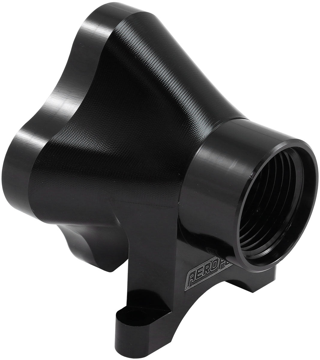 Inline 5 Port Distribution Block -12 ORB To 4 x -8 Black AF936-12-08BLK - Aeroflow
