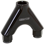 Billet Y-Piece 2X -8AN Female To 1X -10ORB Black AF939-08-10BLK - Aeroflow