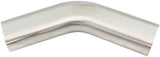 3" 45 Degree Oval Exhaust Tube 304 S/S Steel 150mm Leg Pipe AF9402-3000 - Aeroflow
