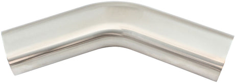 3" 45 Degree Oval Exhaust Tube 304 S/S Steel 150mm Leg Pipe AF9402-3000 - Aeroflow