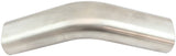3" 45 Degree Vertical Oval Tubexhaust Pipe 304 S/S 150mm Leg AF9404-3000 - Aeroflow