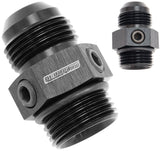 -12ORB To -12AN With 3 x 1/8" NPT Ports AF944-12BLK - Aeroflow