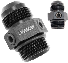 -12ORB To -12AN With 3 x 1/8" NPT Ports AF944-12BLK - Aeroflow