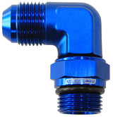 Male -8 ORB 90 To -6AN Male Blue Full Swivel AF949-06-08 - Aeroflow