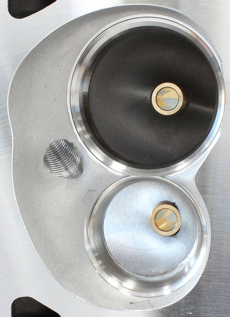 SBF 205cc Aluminium Heads Bare 58cc Chambers, 2.08"/1.60" AF95-0360 - Aeroflow