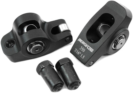 SBC Rocker Arms 7/16" Stud 1.5 Ratio 350 Alloy 2024 Roller Pair AF95-1105-2 - Aeroflow