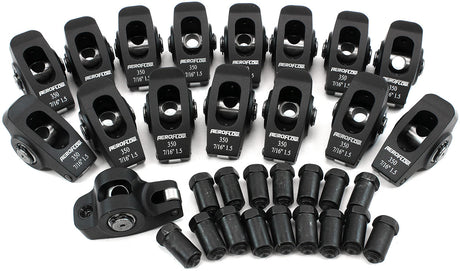 SBC Rocker Arms 7/16" Stud 1.5 Ratio 350 Alloy 2024 Roller 16 AF95-1105 - Aeroflow
