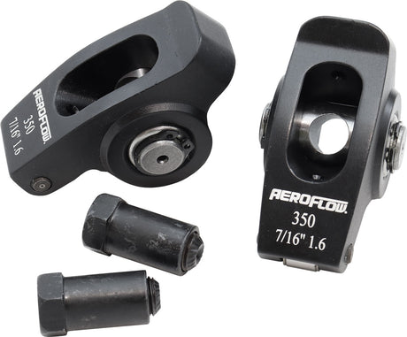 SBC Rocker Arms 7/16" Stud 1.6 Ratio 350 Alloy 2024 Roller Pair AF95-1107-2 - Aeroflow