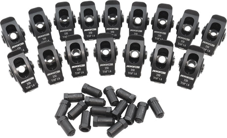 SBC Rocker Arms 7/16" Stud 1.6 Ratio 350 Alloy 2024 Roller 16 AF95-1107 - Aeroflow