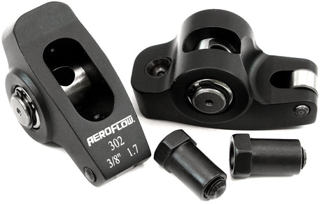 SBF Rocker Arms 3/8" Stud 1.7 Ratio Windsor 302 351 Roller Alloy AF95-1121-2 - Aeroflow