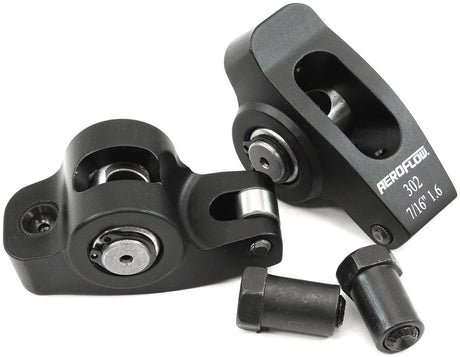SBF Rocker Arms 7/16" Stud 1.6 Ratio Windsor 302 351 Roller Alloy AF95-1122-2 - Aeroflow