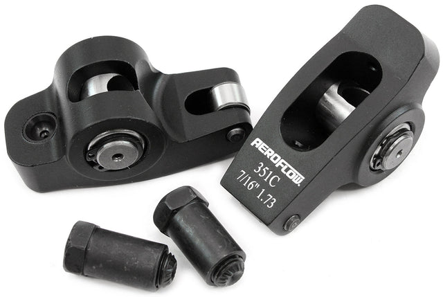 Ford Cleveland 351 Rocker Arms 7/16" Stud 1.73 Ratio Roller Alloy AF95-1128-2 - Aeroflow