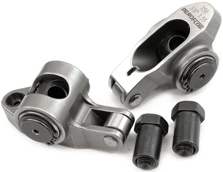 SBC S/S Rocker Arms 3/8" Stud 1.55 Ratio 350 Stainless Roller 2 AF95-1201-2 - Aeroflow