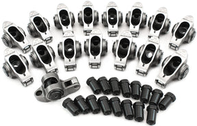 SBC S/S Rocker Arms 3/8" Stud 1.55 Ratio 350 Stainless Roller 16 AF95-1201 - Aeroflow