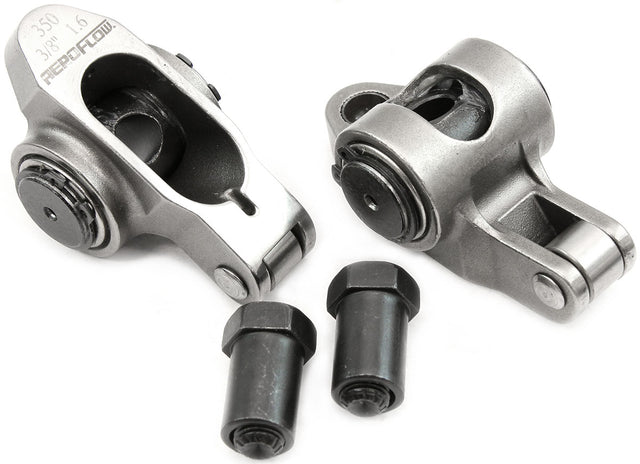 SBC S/S Rocker Arms 3/8" Stud 1.60 Ratio 350 Stainless Roller 2 AF95-1202-2 - Aeroflow