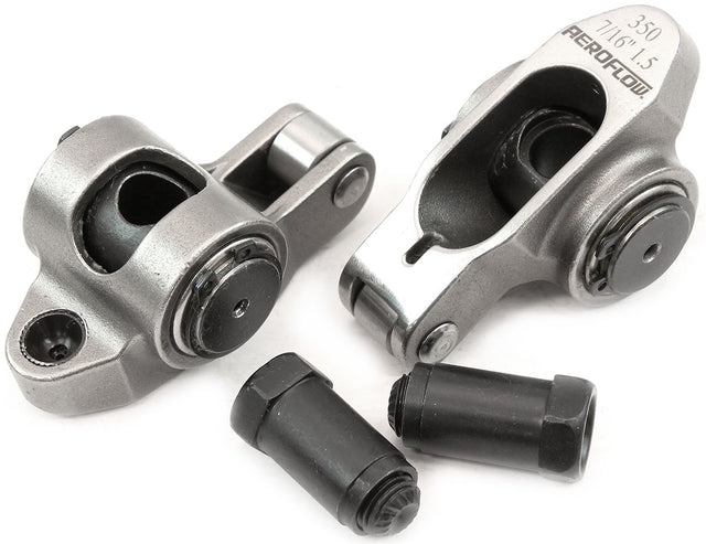 SBC S/S Rocker Arms 7/16" Stud 1.50 Ratio 350 Stainless Roller 2 AF95-1205-2 - Aeroflow