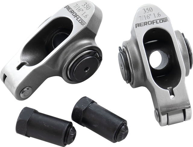 SBC S/S Rocker Arms 7/16" Stud 1.60 Ratio 350 Stainless Roller 2 AF95-1207-2 - Aeroflow