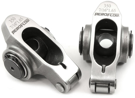SBC S/S Rocker Arms 7/16" Stud 1.65 Ratio 350 Stainless Roller 2 AF95-1208-2 - Aeroflow