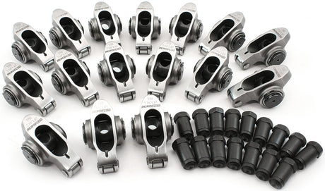 SBC S/S Rocker Arms 7/16" Stud 1.65 Ratio 350 Stainless Roller 16 AF95-1208 - Aeroflow