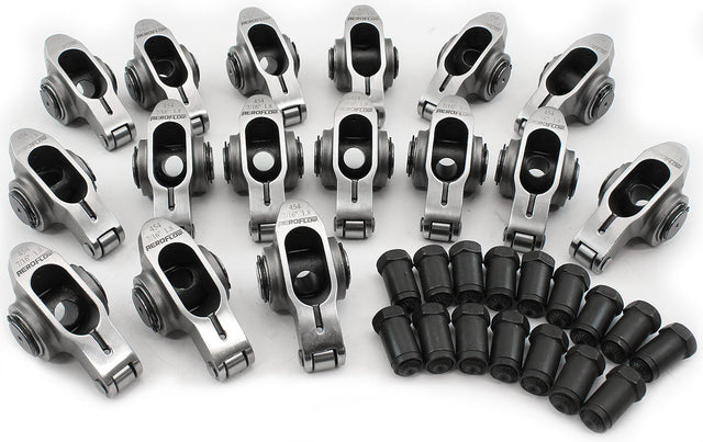 BBC S/S Rocker Arms 7/16" Stud 1.80 Ratio 454 Stainless Roller 16 AF95-1217 - Aeroflow