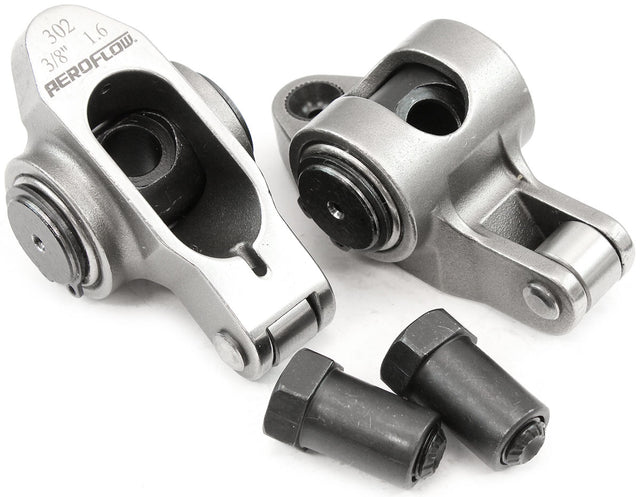 SBF S/S Rocker Arms 3/8" Stud 1.60 Windsor 302 351 Roller 2 Stainless 95-1220-2 AF95-1220-2 - Aeroflow