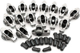 SBF S/S Rocker Arms 3/8" Stud 1.60 Windsor 302 351 Roller 16 Stainless AF95-1220 - Aeroflow