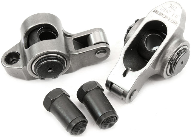 SBF S/S Rocker Arms 7/16" Stud 1.60 Windsor 302 351 Roller 2 Stainless 95-1222-2 AF95-1222-2 - Aeroflow