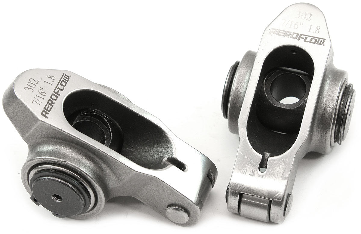 SBF S/S Rocker Arms 7/16" Stud 1.80 Windsor 302 351 Roller 2 Stainless 95-1224-2 AF95-1224-2 - Aeroflow
