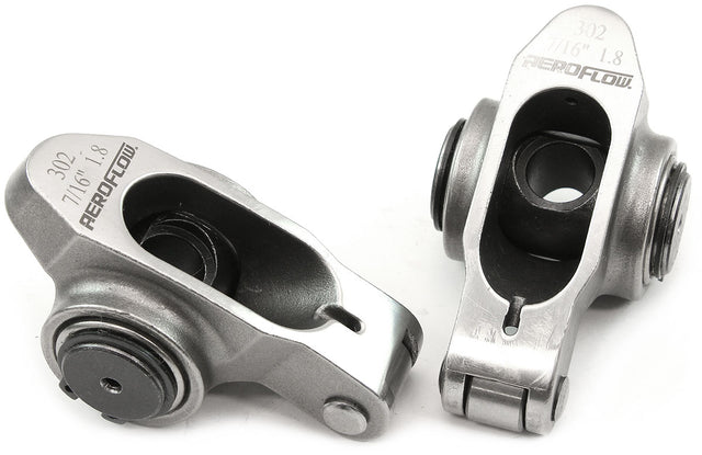 SBF S/S Rocker Arms 7/16" Stud 1.80 Windsor 302 351 Roller 2 Stainless 95-1224-2 AF95-1224-2 - Aeroflow