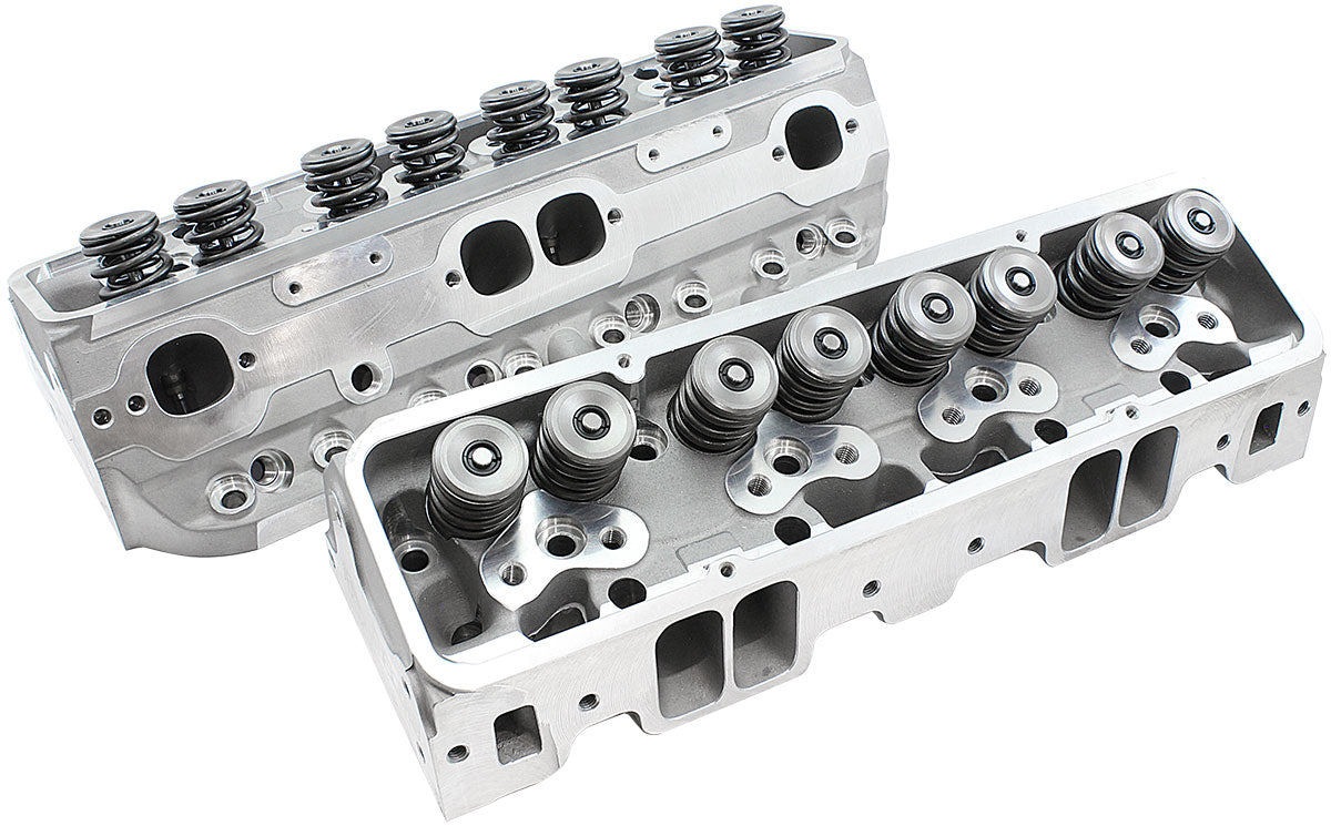 SBC 220cc Aluminium Heads 75cc, 2.10"/1.60" Valves, Pair AF95-2402 - Aeroflow