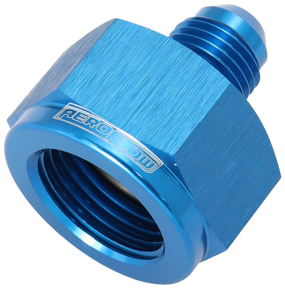 Female Reducer -6AN To -3AN Blue Reducer Female To Male AF950-06-03 - Aeroflow