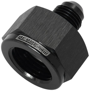 Female Reducer -6AN To -3AN Black Reducer Female To Male AF950-06-03BLK - Aeroflow