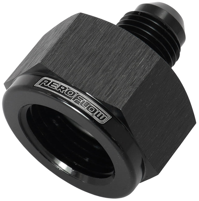 Female Reducer -6AN To -4AN Black Reducer Female To Male AF950-06-04BLK - Aeroflow