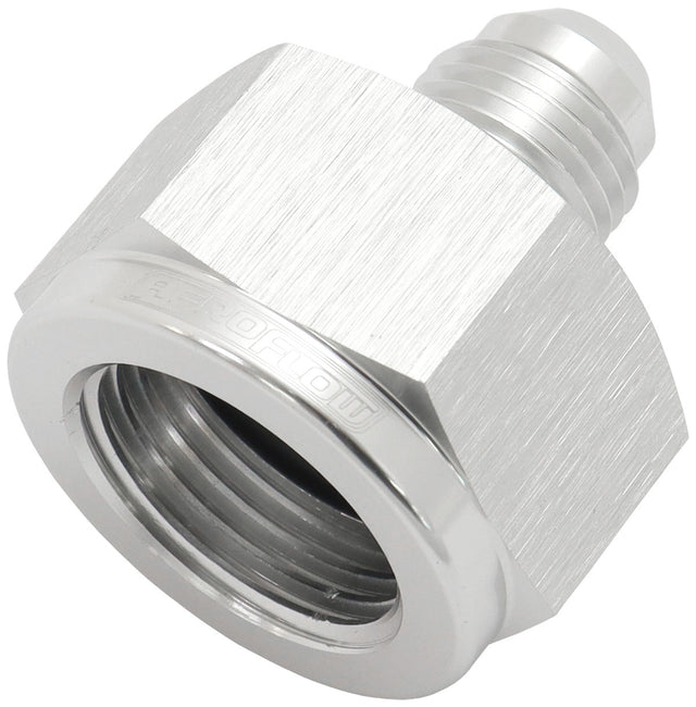 Female Reducer -6AN To -4AN Silver Reducer Female To Male AF950-06-04S - Aeroflow