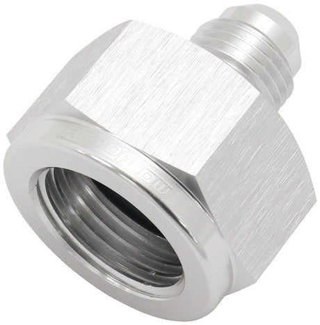 Female Reducer -16AN To -12AN Silver Reducer Female To Male AF950-16-12S - Aeroflow
